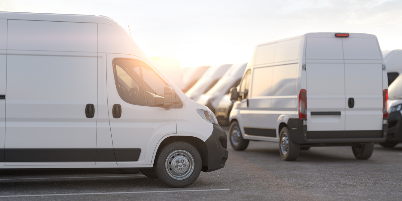 vans parked