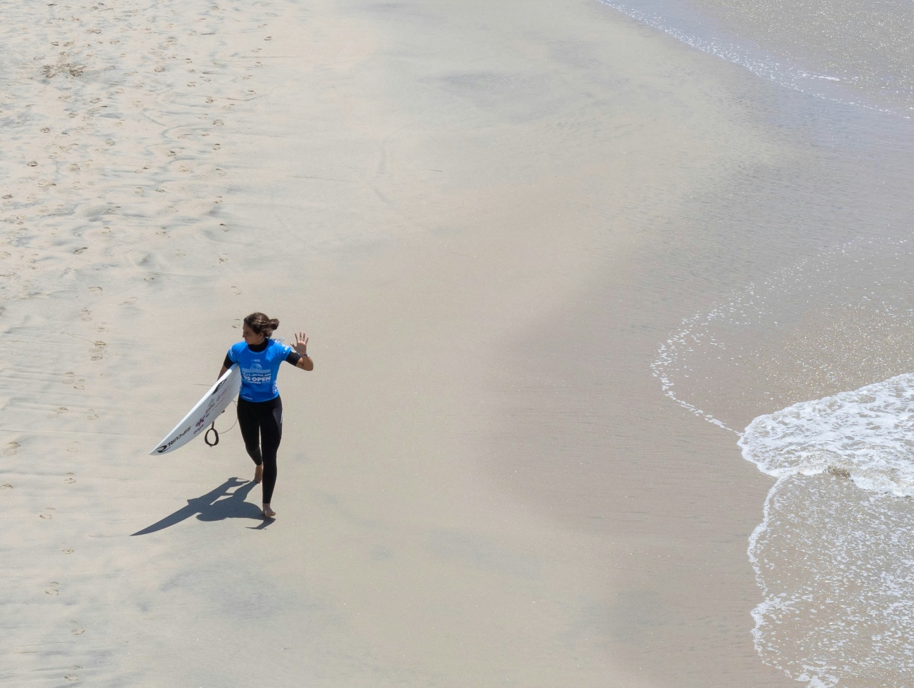 surfer on the beach